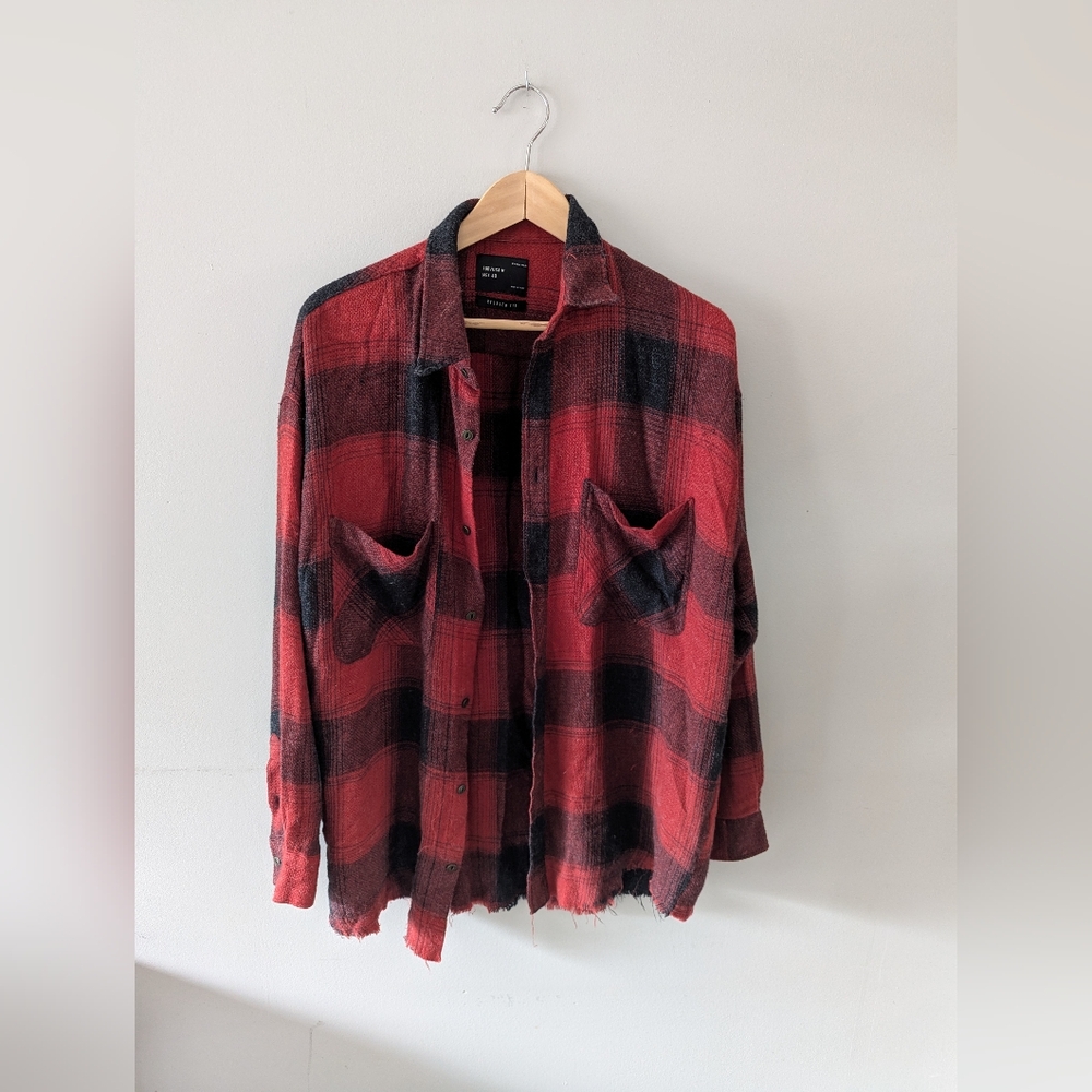 Zara Plaid Casual Button Down Shirt